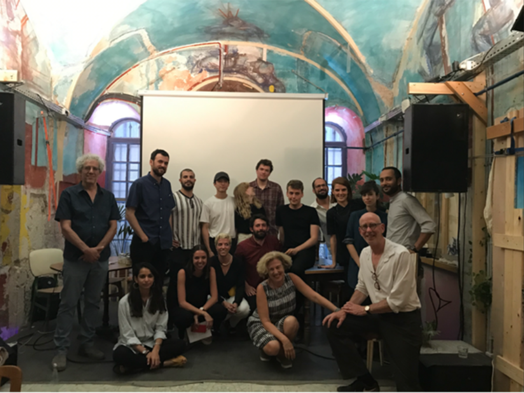 Caption:Mark Jarzombek (right) poses with MIT students in Jerusalem at a MISTI Workshop in June 2019.
