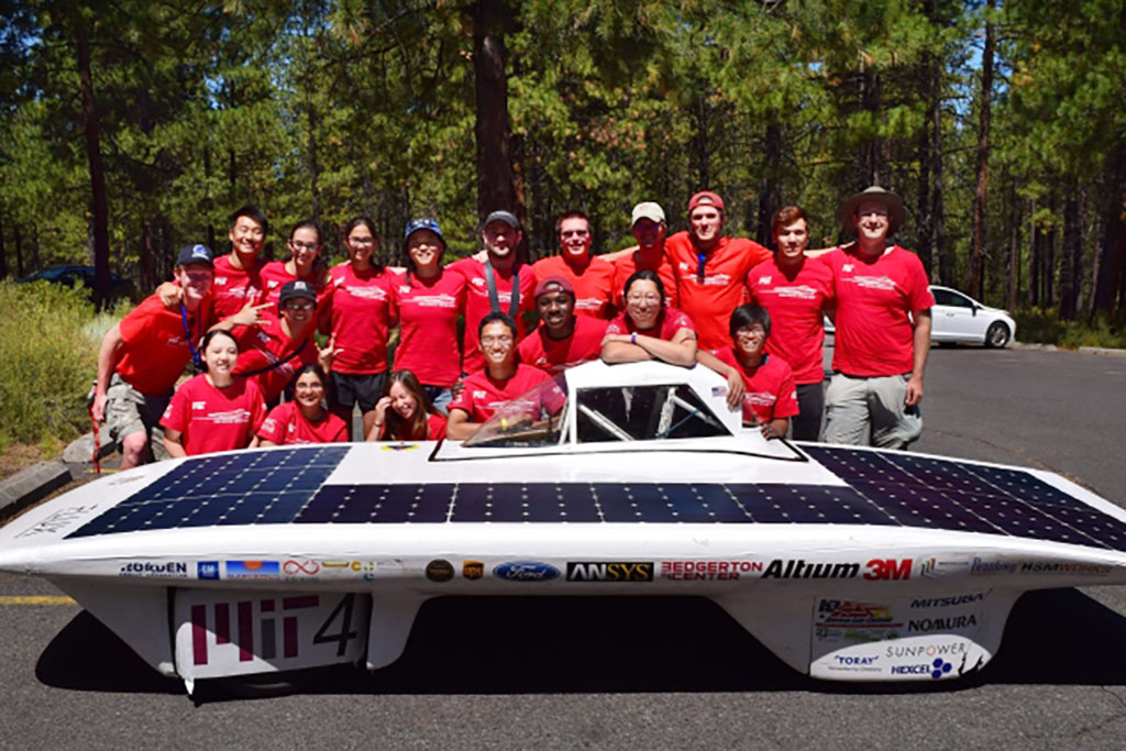 Solar car team photo