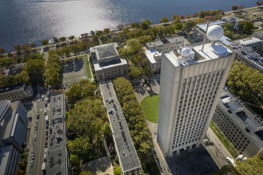 The radar dome, or "radome," perched atop the MIT Cecil and Ida Green Building was saved from demolition by the student-led MIT Radio Society, which had found creative new uses for it, like bouncing radio signals off the moon to communicate over further d