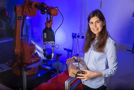 PhD candidate Maria Bauza is teaching robots how to move objects
