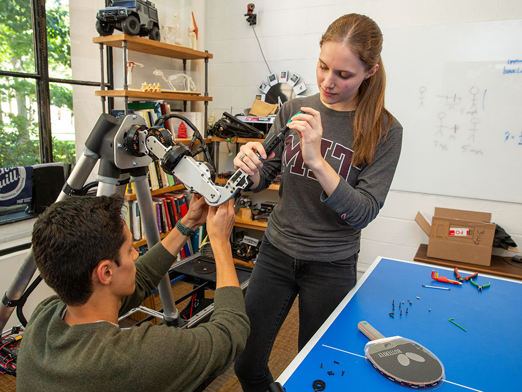 Undergrad Annika Marschner, shown here with Grad Student David Nguyen
