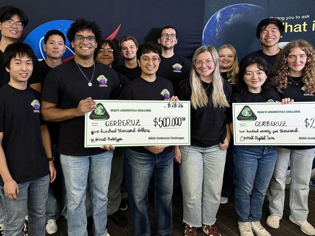 MIT student team CERBERUZ wins NASA LunaRecycle Centennial Challenge, turning lunar trash into tools 