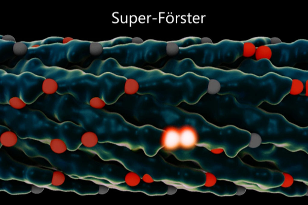 A rendering of a Super-Forster virus