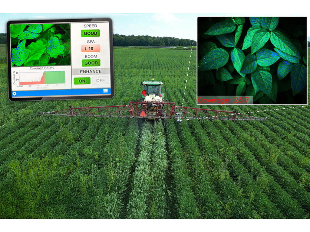 A team of researchers, including graduate student Maher Damak (left) and associate professor of mechanical engineering Kripa K. Varanasi, have found a way to drastically cut down on the amount of pesticide liquid that bounces off plants.