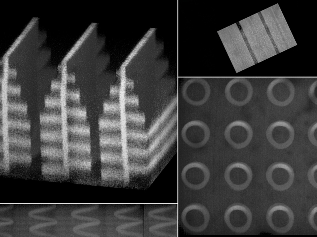 A collection of tiny images created by 3D photonic devices