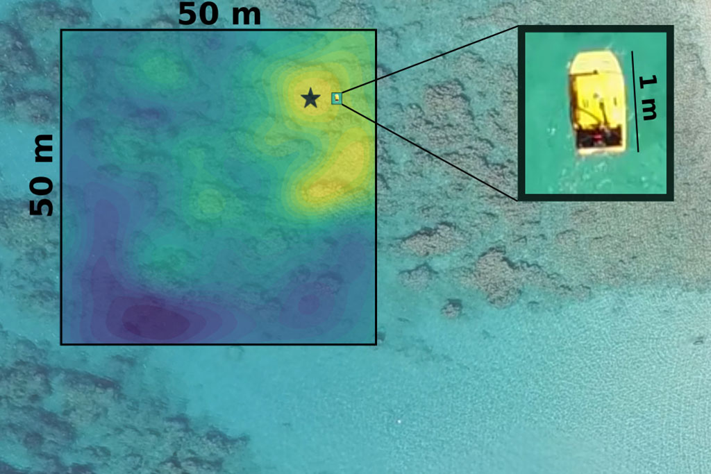mapping off the coast of Barbados 
