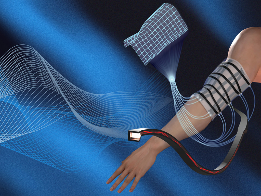Shape-sensing sheet digitally tracks its movement as it bends and twists