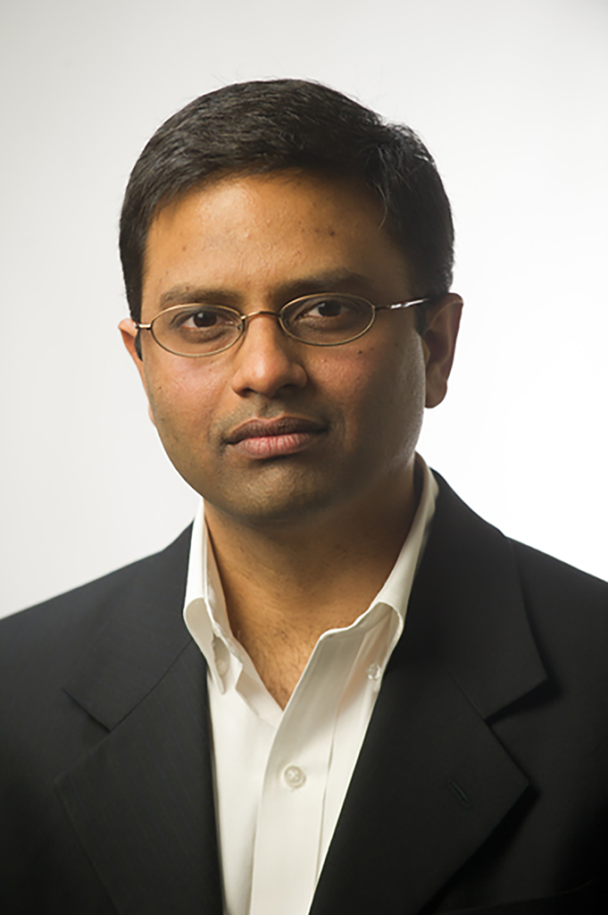 Kripa Varanasi, professor of mechanical engineering, has been appointed faculty director of the MIT Deshpande Center for Technological Innovation. A portrait of a smiling man.