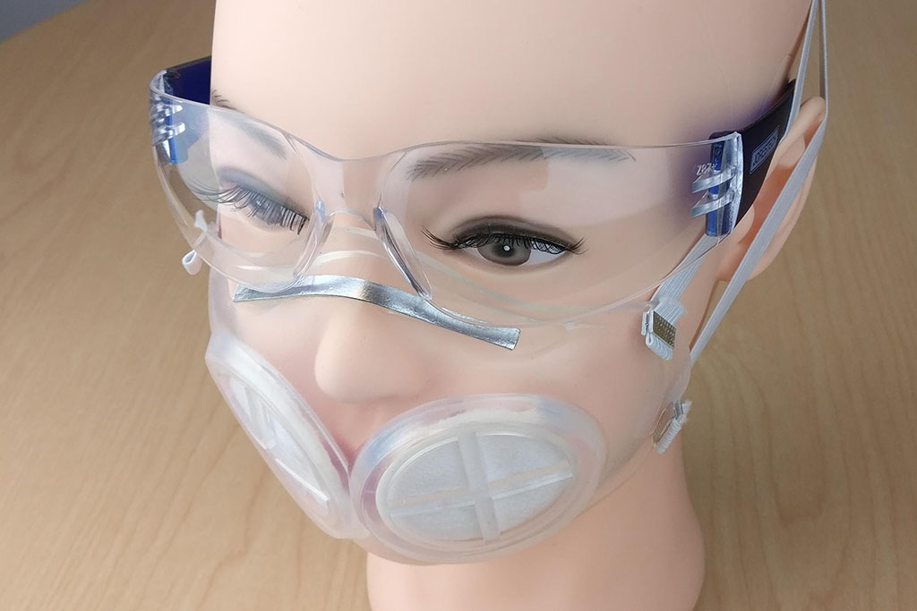 This image shows the mask MIT researches made on a mannequin head.