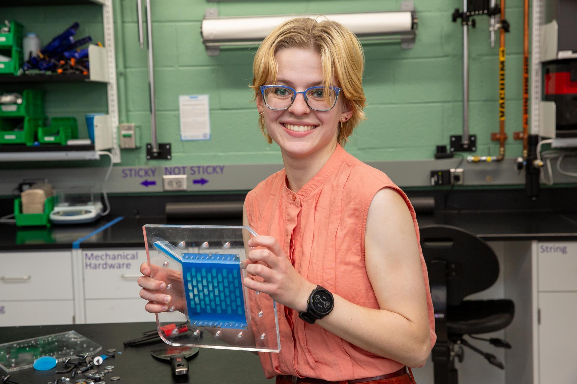 Undergrads get hands-on lab experience in core MechE classes and through the Undergraduate Research Opportunities Program (UROP).