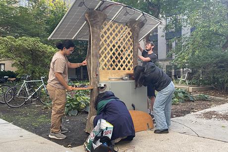NEET scholars install solar-powered charging station